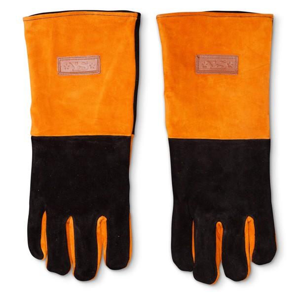 Yoder Long Leather BBQ Gloves